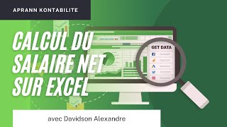 Comment calculer rapidement et de façon automatique le salaire net sur Excel  Aprann kontabilite [upl. by Hacissej]