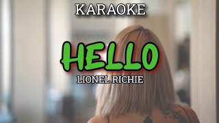 HELLOLIONEL RICHIE  KARAOKE [upl. by Pellet]