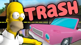 Can You Beat The Simpsons Hit amp Run With the WORST Car [upl. by Annavoeg]