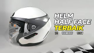 5 Rekomendasi HELM HALF FACE TERBAIK MURAH Berkualitas GANTENG MAKSIMAL [upl. by Cele]