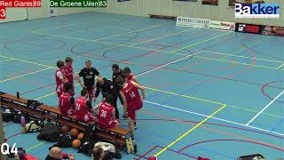 Livebeelden van Red Giants VS De Groene Uilen [upl. by Temme]