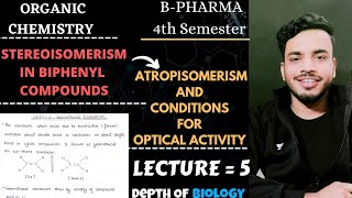 stereoisomerism in biphenyl compounds  atropisomerism  condition for optically activity sgsir [upl. by Cristiano]