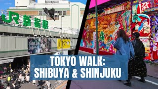 Tokyo Walk Exploring Shibuya amp Shinjuku [upl. by Berta836]