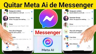 Cómo eliminar Meta Ai de Messenger [upl. by Alurta]