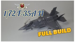 172 ACADEMY F35A FULL BUILD VIDEO AIRCRAFT MODEL [upl. by Acemaj]