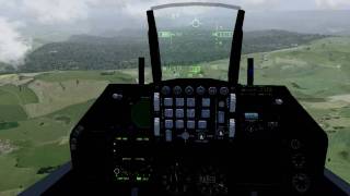 Flightgear  F16 Fighting Falcon with wingman scenario [upl. by Donadee960]