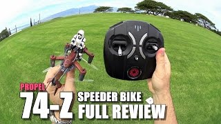 PROPEL STAR WARS 74Z SPEEDER BIKE Review  Unbox  Inspection  Setup  Flight Test  Pros amp Cons [upl. by Antonin]