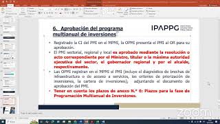 C30  Sistema Nacional de Programación Multianual y Gestión de Inversiones InviertePe [upl. by Intihw942]