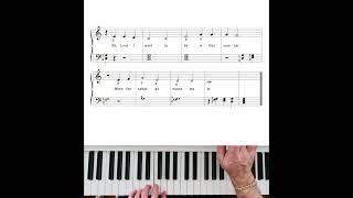 BEGINNERS PIANO 14  1st Beginners Tune piano lesson tutorial music rhthym teacher pianomusic [upl. by Nednarb]