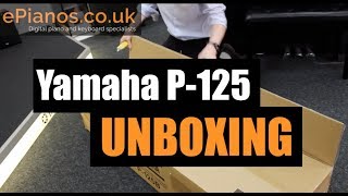 Yamaha P125 portable piano UNBOXING [upl. by Tudor]