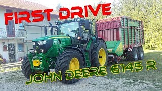 ERSTER EINSATZ vom JOHN DEERE 6145 R mit Strautmann Supervitesse CFS 3102  Let´s Drive new Tractor [upl. by Annunciata]