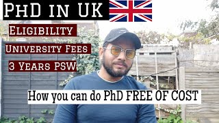 PhD in UK as an INTERNATIONAL STUDENT  Detailed Video on PhD in UK 🇬🇧 [upl. by Dickman]