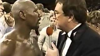 Hagler vs Leonard Pre and Post fight interviews [upl. by Aenad]