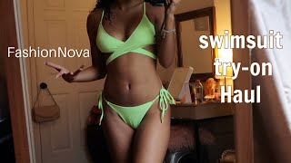 Summer Swimsuit tryon HAUL ftFashionNova [upl. by Atirihs]