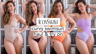 Curvy Swimsuit Haul amp TryOn with Icon Swim [upl. by Beuthel148]