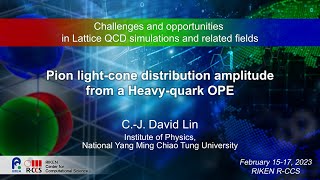 ”Pion lightcone distribution amplitude from a heavyquark operator product expansion” [upl. by Elleuqram683]