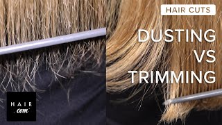 How To Get Rid Of Split Ends — Dusting Vs Trimming  Haircom [upl. by Haden932]