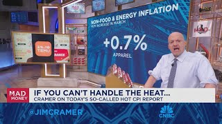 Cramer breaks down the hotterthanexpected CPI report that led to a market selloff [upl. by Cadman]