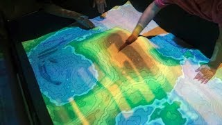 Virtual Reality Topography Table at the Springs Preserve [upl. by Eidderf887]