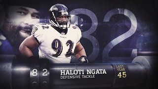 80 Haloti Ngata DT Ngata  Top 100 Players of 2015 [upl. by Hsirrehc642]