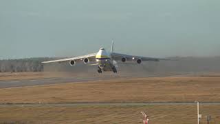 Take off Antonov An124100M Ruslan GMLPEN an124 antonov takeoff [upl. by Ridan253]