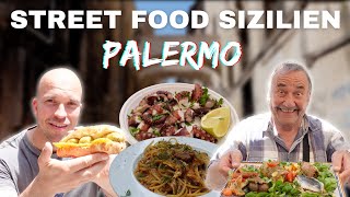 Die heftigste STREET FOOD TOUR in Palermo Italien 🇮🇹🍕🍝🍦🤤  Original SIZILIEN FOOD [upl. by Llibyc]