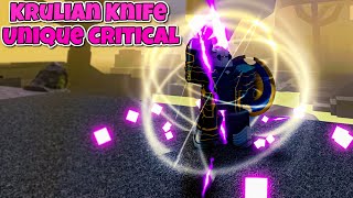 New Krulian Knife Unique Critical  Deepwoken [upl. by Babby302]