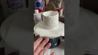 Underglaze painting the Holiday Collection ceramics christmas lights holidaycollection art [upl. by Kanya]