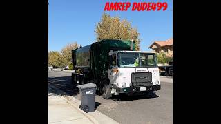 Autocar ACX Amrep HX450 automobile garbage trashtruck trucking garbagetruck trash shorts [upl. by Lingwood]