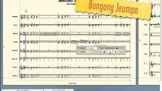 Bungong Jeumpa  Drumband amp Pianica Score [upl. by Jehias]