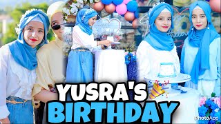 YUSRAS BIRTHDAY VLOG😍❤️ [upl. by Anaujait]