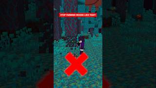 1212 Nether Tree Farm Minecraft minecraft shorts [upl. by Ertnom]