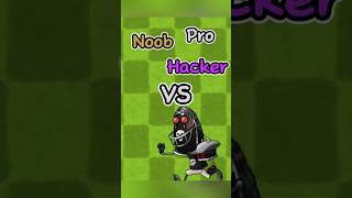 PVZ Fusion  Noob vs Pro vs Hacker  Black Rugby Nut Zombie pvz memes shorts [upl. by Ocker]