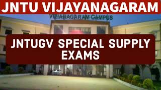 JNTUGV SPECIAL SUPPLY EXAMS jntugv [upl. by Licko252]