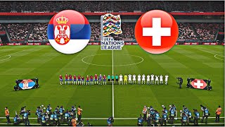 SERBIA vs SWITZERLAND  UEFA NATIONS LEAGUE 202425 [upl. by Birck756]