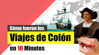 Los Viajes de Cristóbal Colón  Resumen  Contexto histórico rutas y encuentro con América [upl. by Nashom]