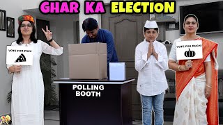 GHAR KA ELECTION  Voting for Home PM  Comedy Family Movie  Aayu and Pihu Show [upl. by Ashlan]