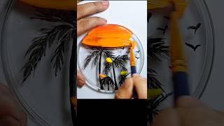 Acrylic scenery Painting for Beginners  StepbyStep Art Tutorial shorts painting [upl. by Assillem]