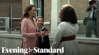 Kate visits Foundling Museum as she learns about care system [upl. by Epuladaugairam]