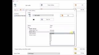 How to Change BitRatekbps of a Audio [upl. by Dnyletak]