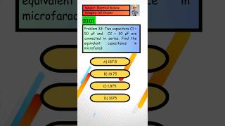 Problem 33 Two capacitors are connected in series Find the equivalent capacitance in microfarad [upl. by Nosnah370]