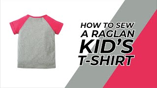 Cara menjahit kaos raglan  How to sew a raglan tshirt [upl. by Jonette]