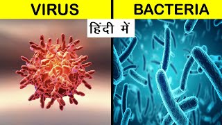 Virus vs Bacteria Comparison in Hindi Shorts Short [upl. by Earlie868]