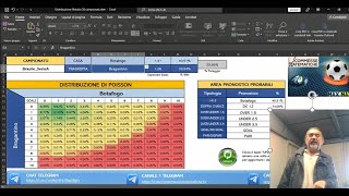 DISTRIBUZIONE POISSON 30 CAMPIONATI Solo per i possessori del Quantum Calcio [upl. by Ajam]