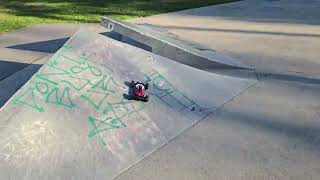 Arrma Typhon Grom 3s skatepark run [upl. by Nelleyram]