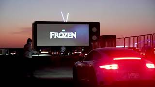 Drivein movie theater opens in Saudi Arabia [upl. by Stormi581]