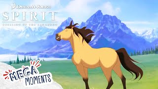 This Is Where I Belong🐴  Spirit Stallion of the Cimarron Movie Moments  Mega Moments [upl. by Dlanger]