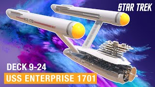 Star Trek The most detailed 3D model of the USS Enterprise NCC1701 ever Deck 924 [upl. by Darrej]