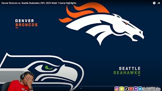 49ERS FAN REACTS TO Denver Broncos vs Seattle Seahawks  NFL 2024 Week 1 Game Highlights [upl. by Sonny269]