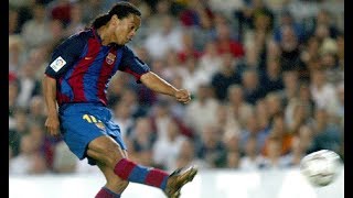 Ronaldinhos stunning goal against Sevilla 2003 [upl. by Zaraf817]